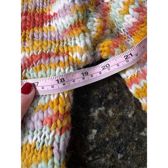 Wild Fable Cardigan Womens XS Multicolor Space Dye Cropped Rhinestone - Picture 9 of 10